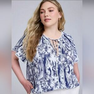 Torrid Belle Isle Popover Top